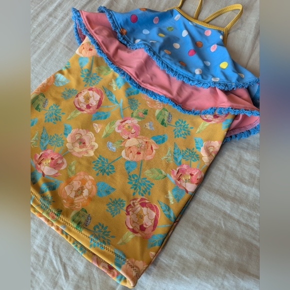 Matilda Jane NWT Seafaring Swim Tankini Top sz 12 - Picture 2 of 4